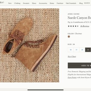 Jenni Kayne Chestnut Lace Up Boots